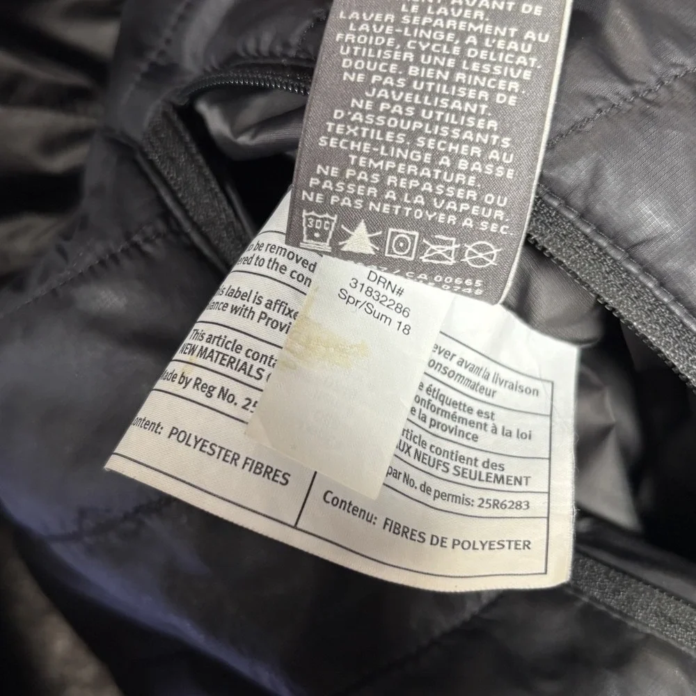 Eddie Bauer First Ascent Jacket Mens S Black Gray Reversible Pertex Quantum Ego